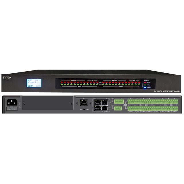 TOA Electronics M-8080D-AM 8 x 8 Digital Matrix Mixer