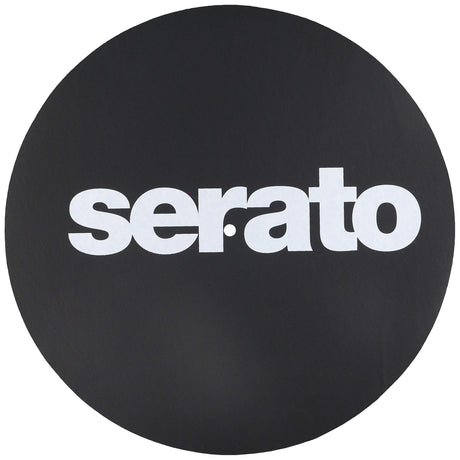 Serato 12-Inch Butter Rug Slipmat Black Mat White Logo