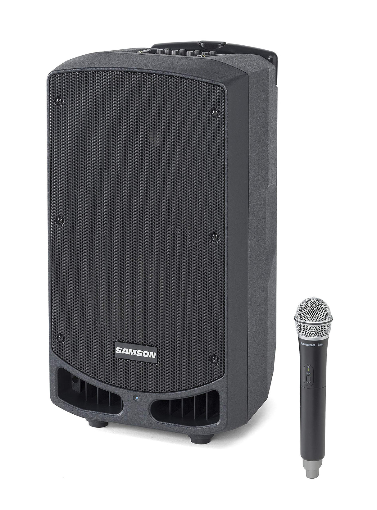 Samson XP310w Rechargeable Portable PA with Handheld Wireless System and Bluetooth Band D