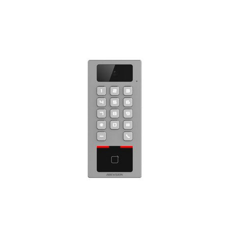Hikvision 2MP Wall Mounted Video Access Control Terminal with Keypad Silver
