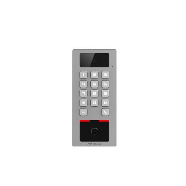 Hikvision 2MP Wall Mounted Video Access Control Terminal with Keypad Silver