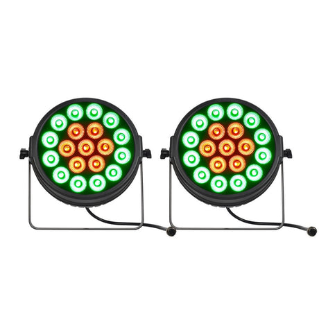 JMAZ Versa Flex Par QUAD19 10W RGBW LED Fixture Pair