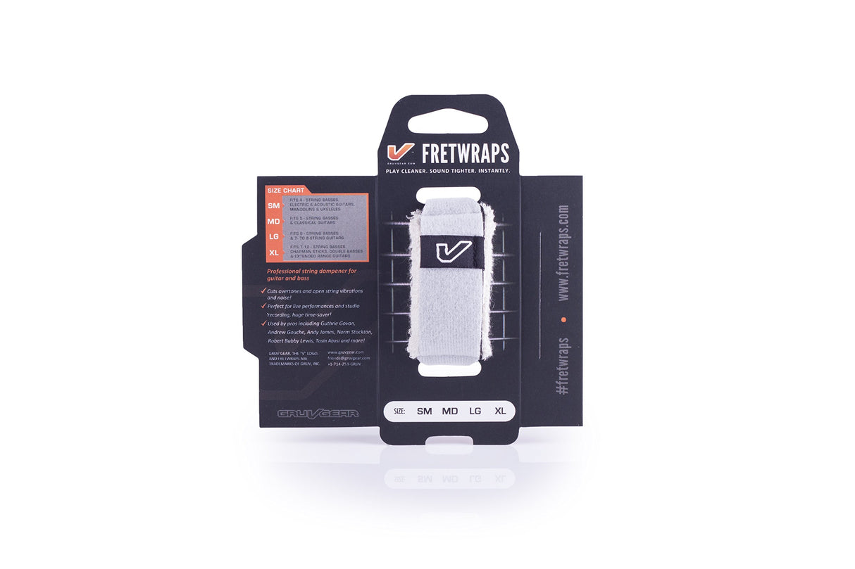 Gruv Gear FretWraps String Muter HD Stone 1-Pack White Large - accessories