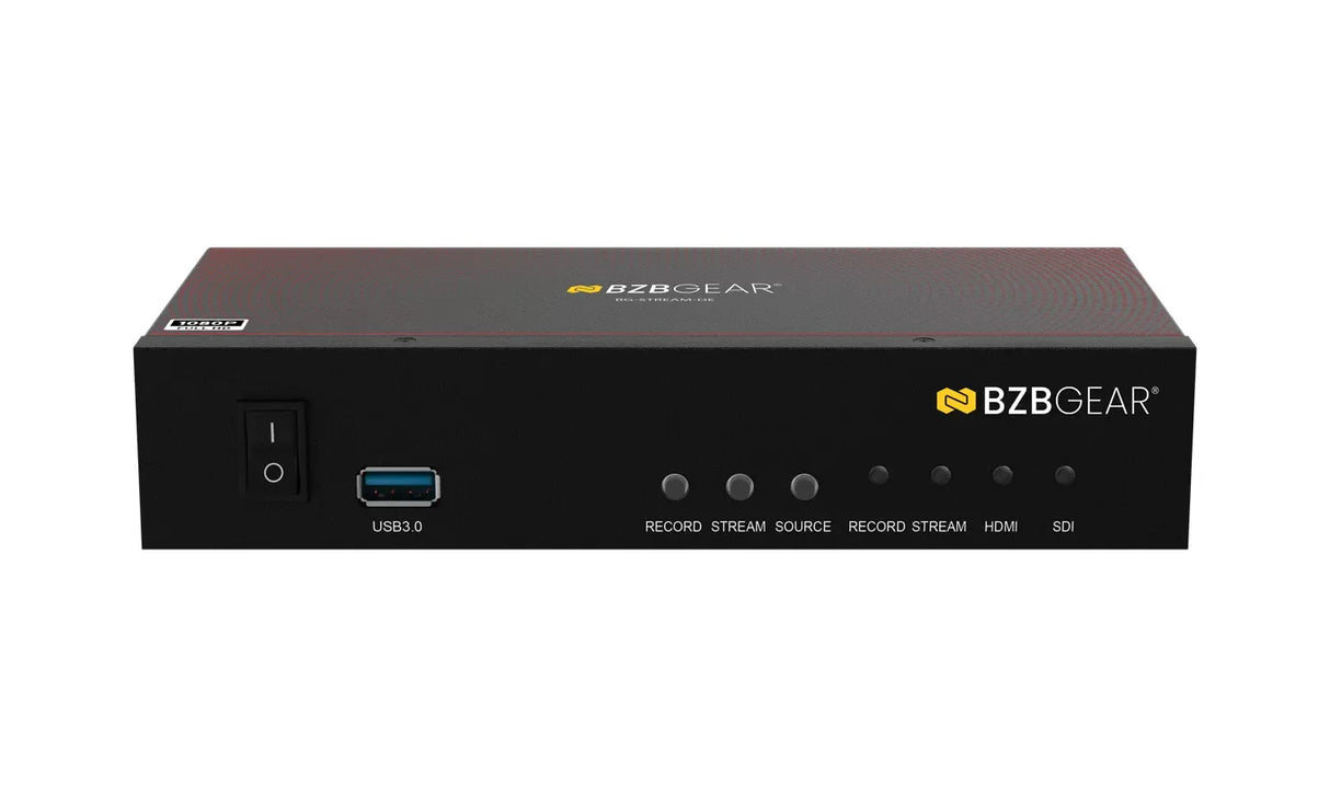 BZBGEAR BG-STREAM-DE 1080p60 HDMI/SDI Encoder Decoder with Dante AV-H Ready