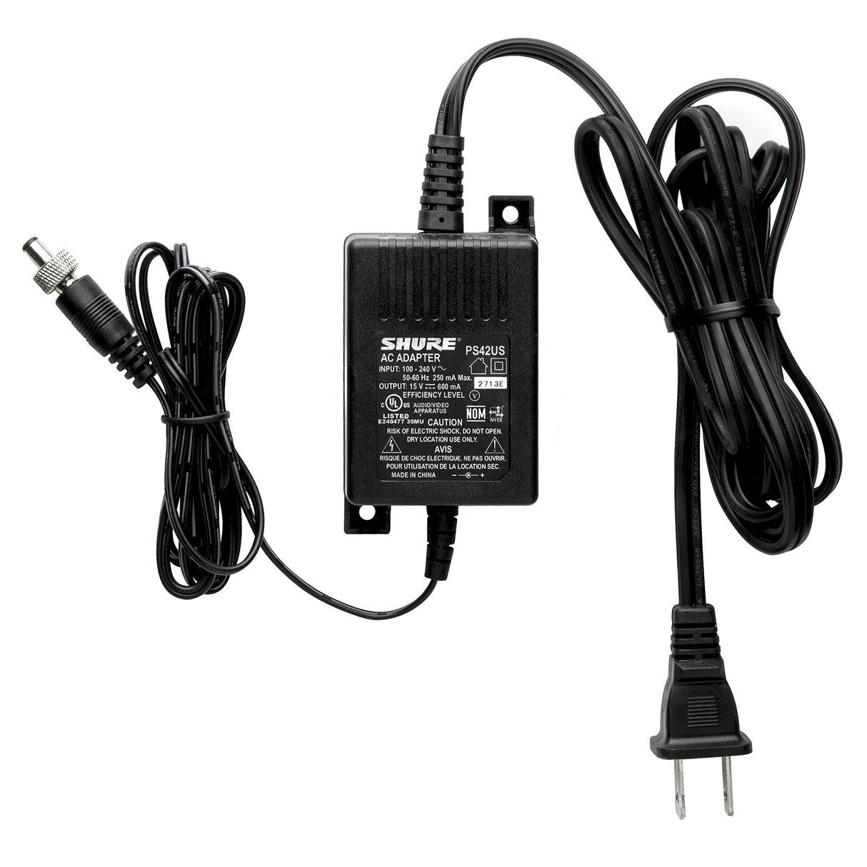 Shure PS43US 15V DC Energy Efficient External Switching Mode Power Supply