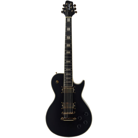 Sawtooth Heritage 70 Series Maple Top Electric Guitar Satin Black - guitar