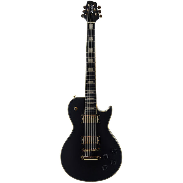 Sawtooth Heritage 70 Series Maple Top Electric Guitar Satin Black - guitar