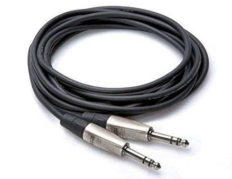 Hosa HSS-005 REAN 1/4-Inch TRS to 1/4-Inch TRS Pro Balanced Interconnect Cable 5-Feet