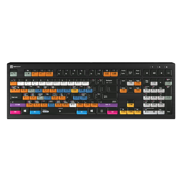 Logickeyboard Blender 3D ASTRA2 Backlit Keyboard for Windows US English