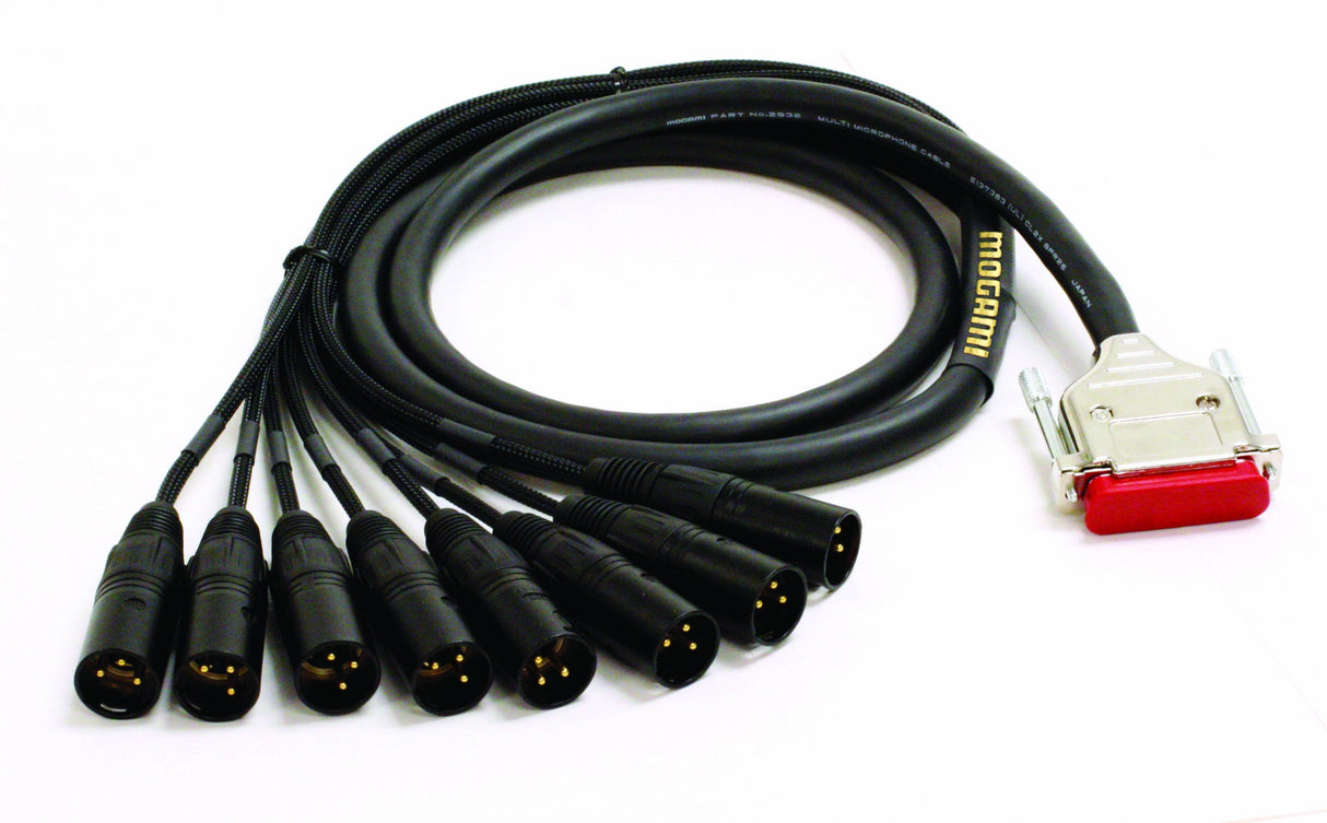 Mogami GOLD DB25-XLRM 8-Channel DB25 XLR Male Studio Snake Cable - 2-Feet