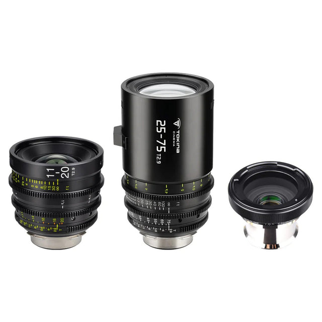 Tokina Cinema 11-20mm/25-75mm 2-Lens Kit PL Mount with 1.6x Expander PL to E