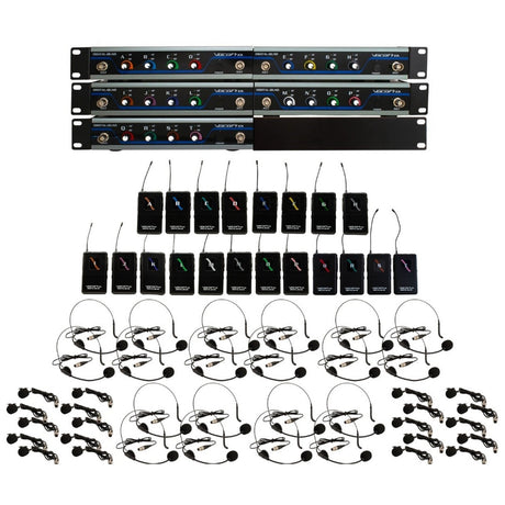 VocoPro Digital-PLAY-20 UHF Wireless 20-Channel Headset/Lapel Microphone System 902-927.2 MHz