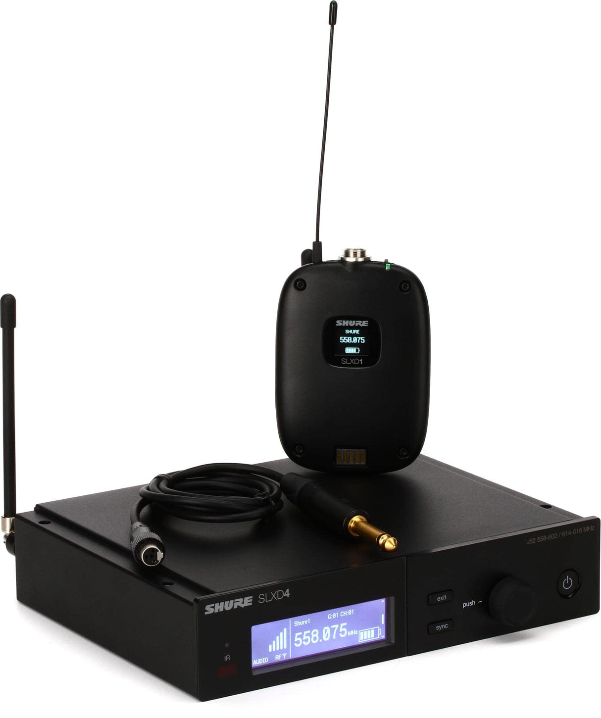 Shure SLXD14 Wireless Bodypack System - G58: 470 - 514 MHz