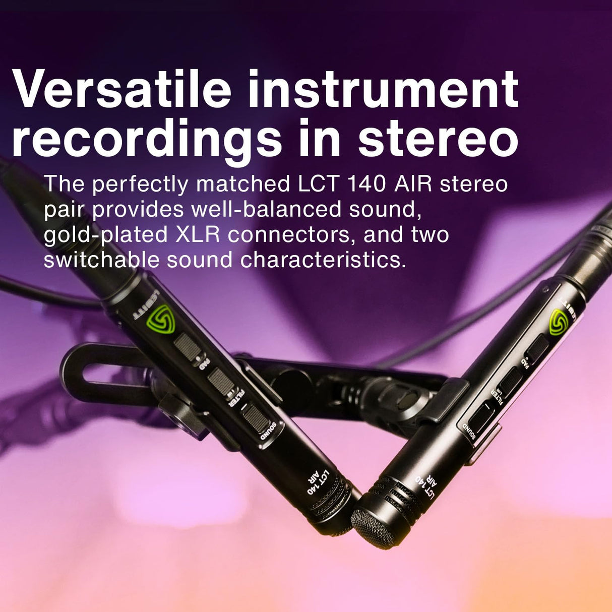 Lewitt LCT 140 AIR Stereo Matched Cardioid Microphone Pair