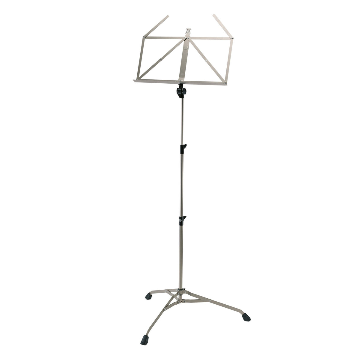 K&M 107 Music Stand Nickel Colored