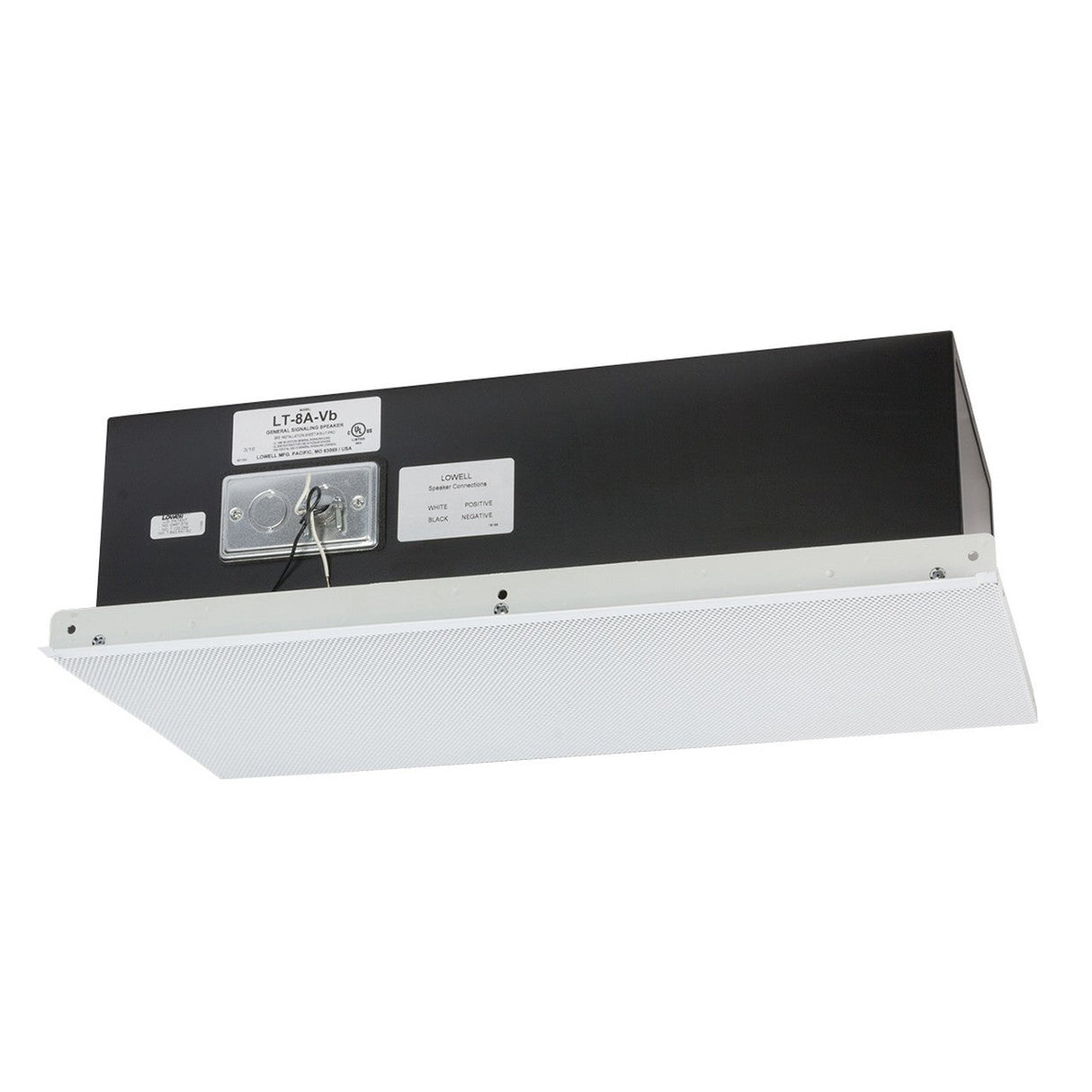 Lowell LT-8A-Vb 8 Inch Coaxial Speaker 1 x 2 Tile System 50W 8 Ohm 0.8 cu ft Backbox Single