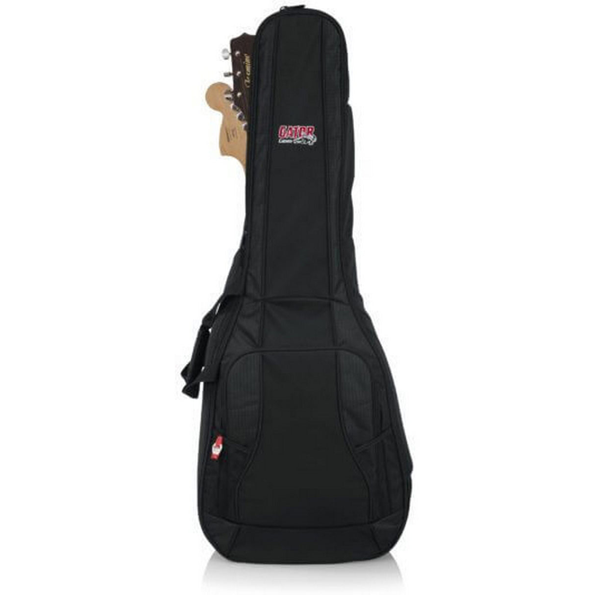Gator GB-4G-ACOUELECT 4G Series Double Guitar Bag For Acoustic And Electric Guitar with Adjustable BackPack Straps