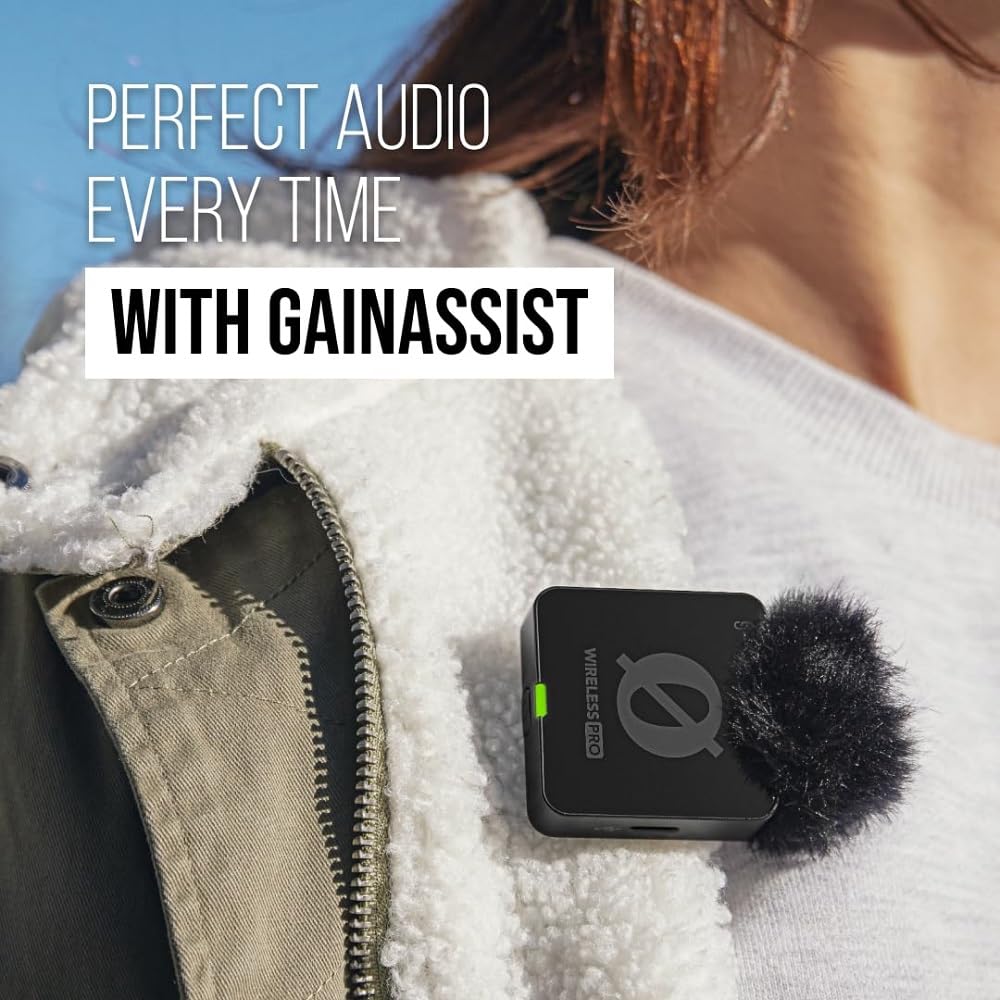 RODE Wireless PRO Clip-On Lavalier Microphone System/Recorder 2.4 GHz