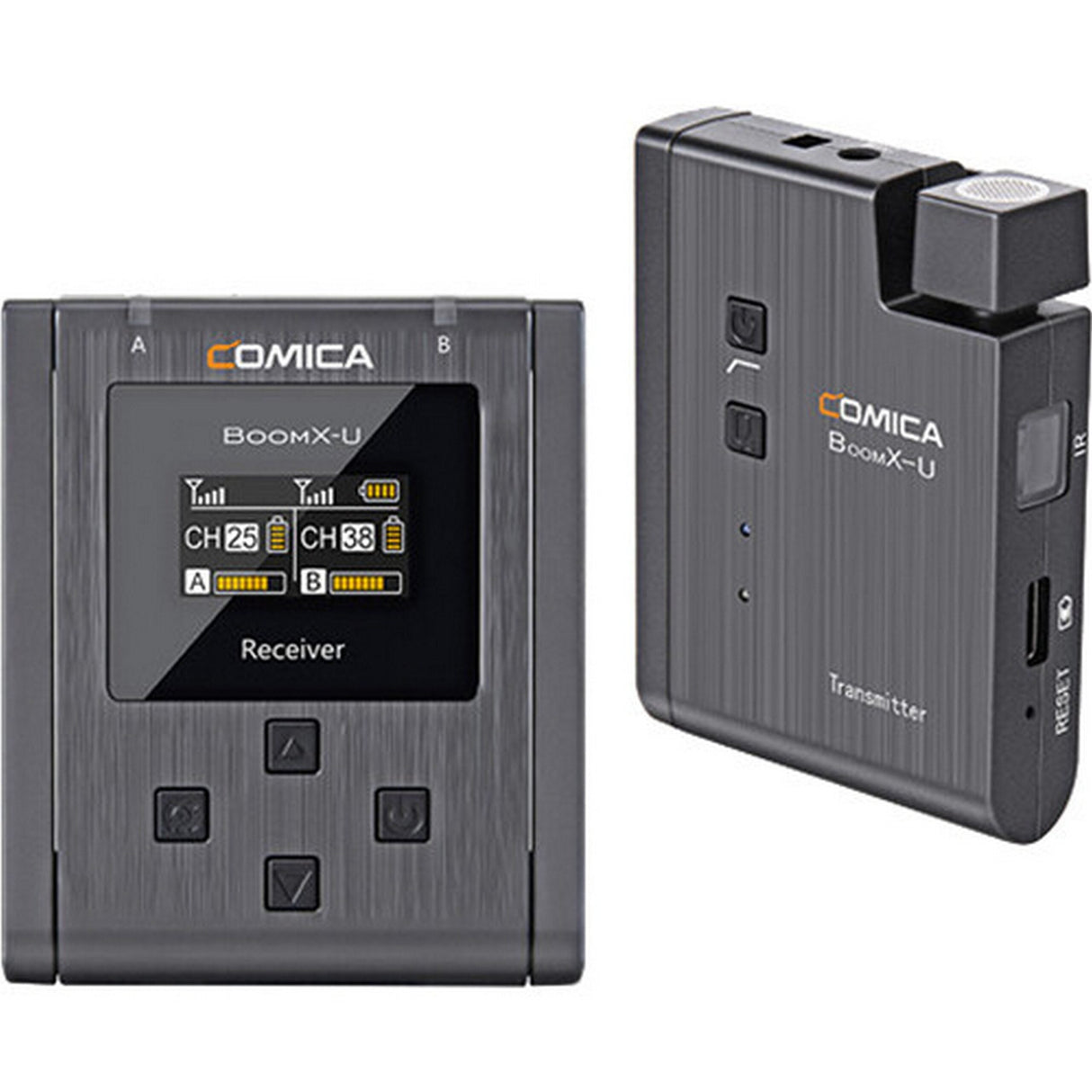 Comica BoomX-U U1 Broadcast Level Multi-Function Mini UHF Wireless Microphone Set