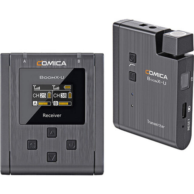 Comica BoomX-U U1 Broadcast Level Multi-Function Mini UHF Wireless Microphone Set
