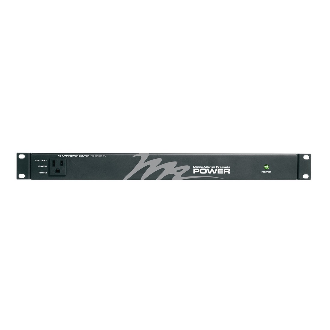 Middle Atlantic PD-915R-PL PD Series Rackmount Power 15A 9-Outlet Black