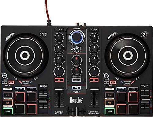 Hercules DJControl Inpulse 200 DJ Controller with Built-in Sound Card