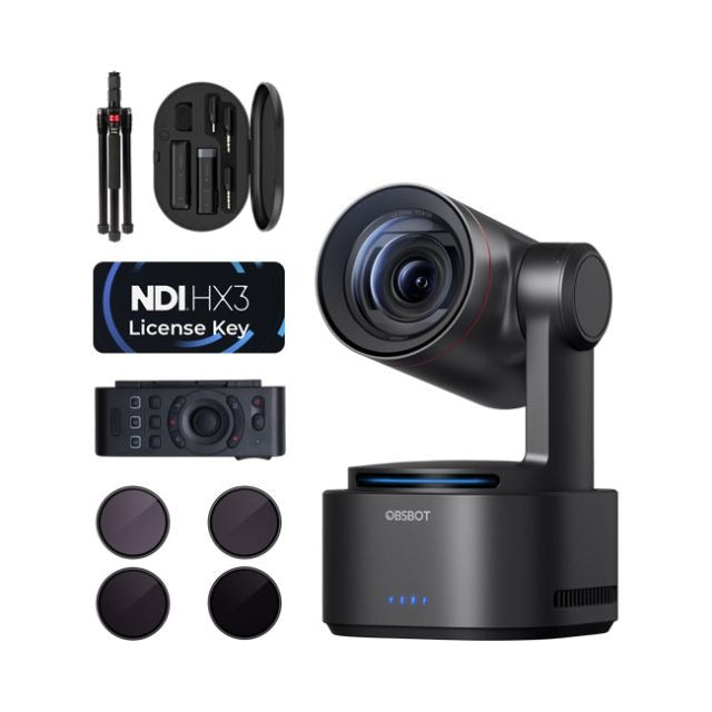 OBSBOT Tail 2 Power UP Combo AI PTZR 4K Live Production Camera