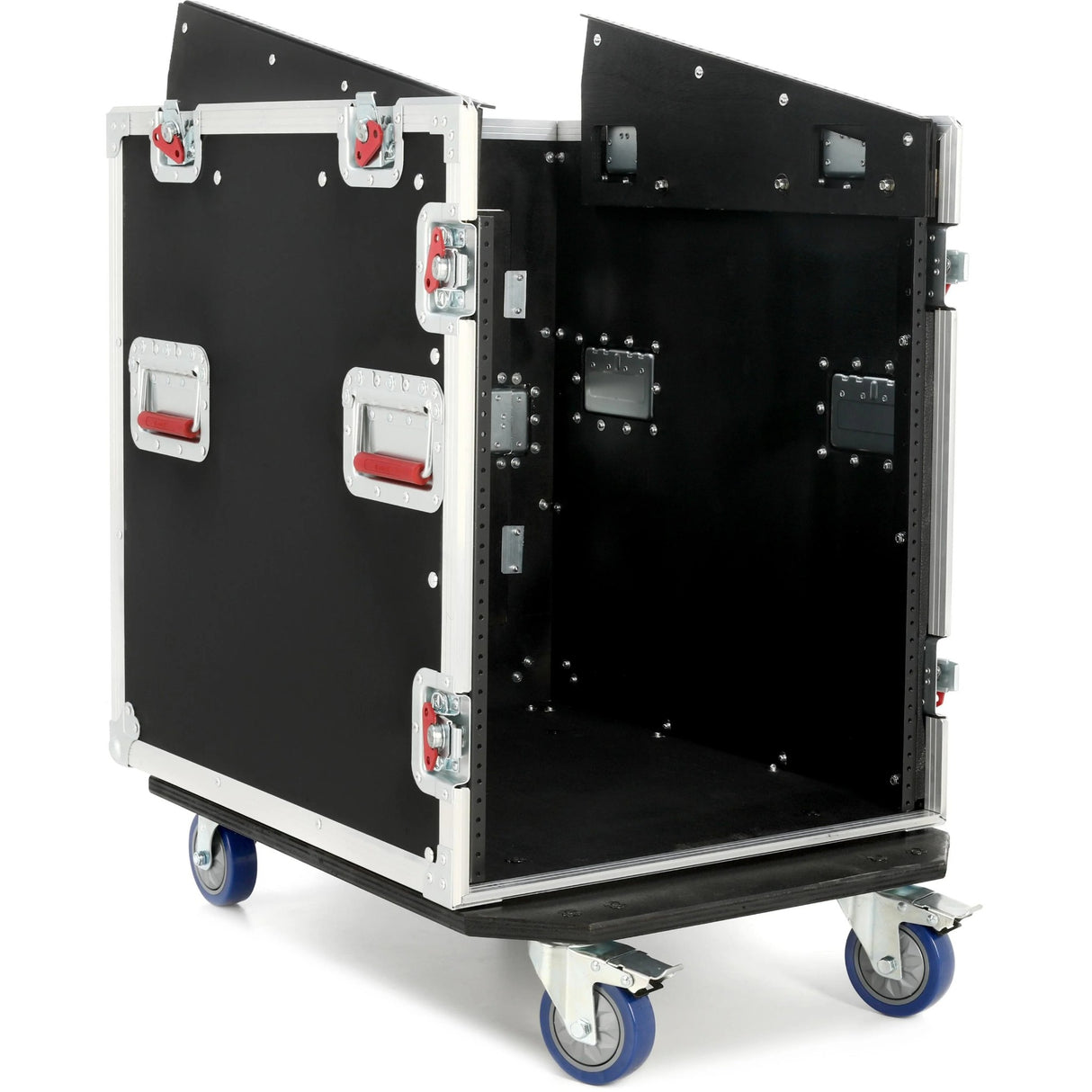 Gator GTOUR-MIXER-12U-2D2T Mixer Flight Case with 12U Rack and Tables