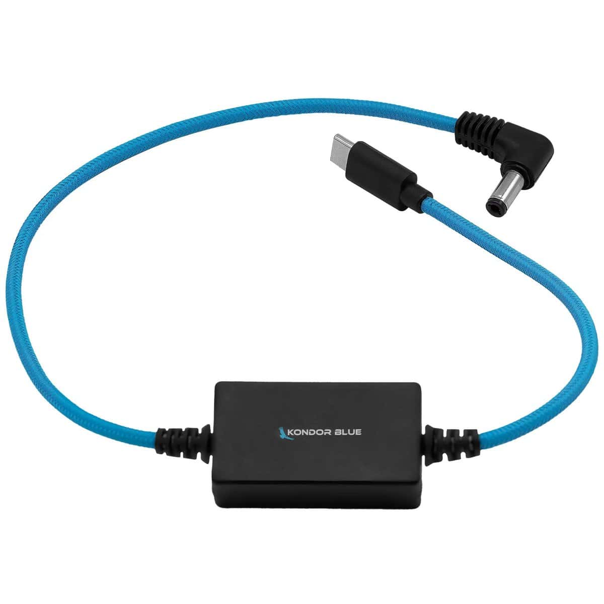 Kondor Blue 16-Inch DC to USB-C Power Delivery Cable for R5C/FX3 - Blue