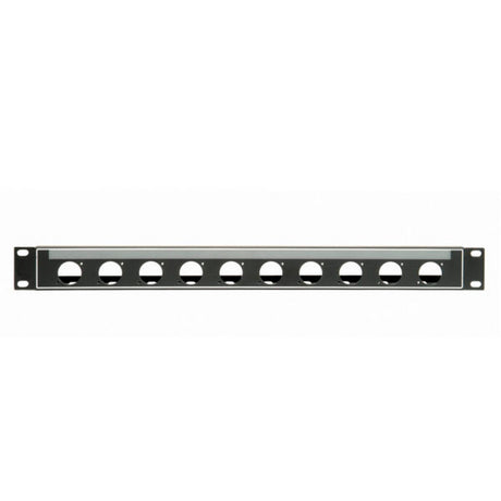 Lowell N10P-ID-1 Neutrik Panel with PocketID 1U 10 Slots