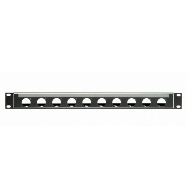 Lowell N10P-ID-1 Neutrik Panel with PocketID 1U 10 Slots