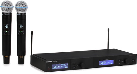 Shure SLXD24D/B58 Wireless Dual Handheld Microphone System with Beta 58 - G58: 470 - 514 MHz