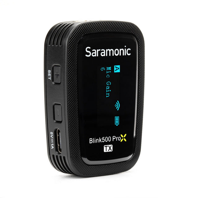 Saramonic Blink 500 ProX TXR 2.4GHz Transmitter w/On-Board Recorder Omnidirectional Lavalier