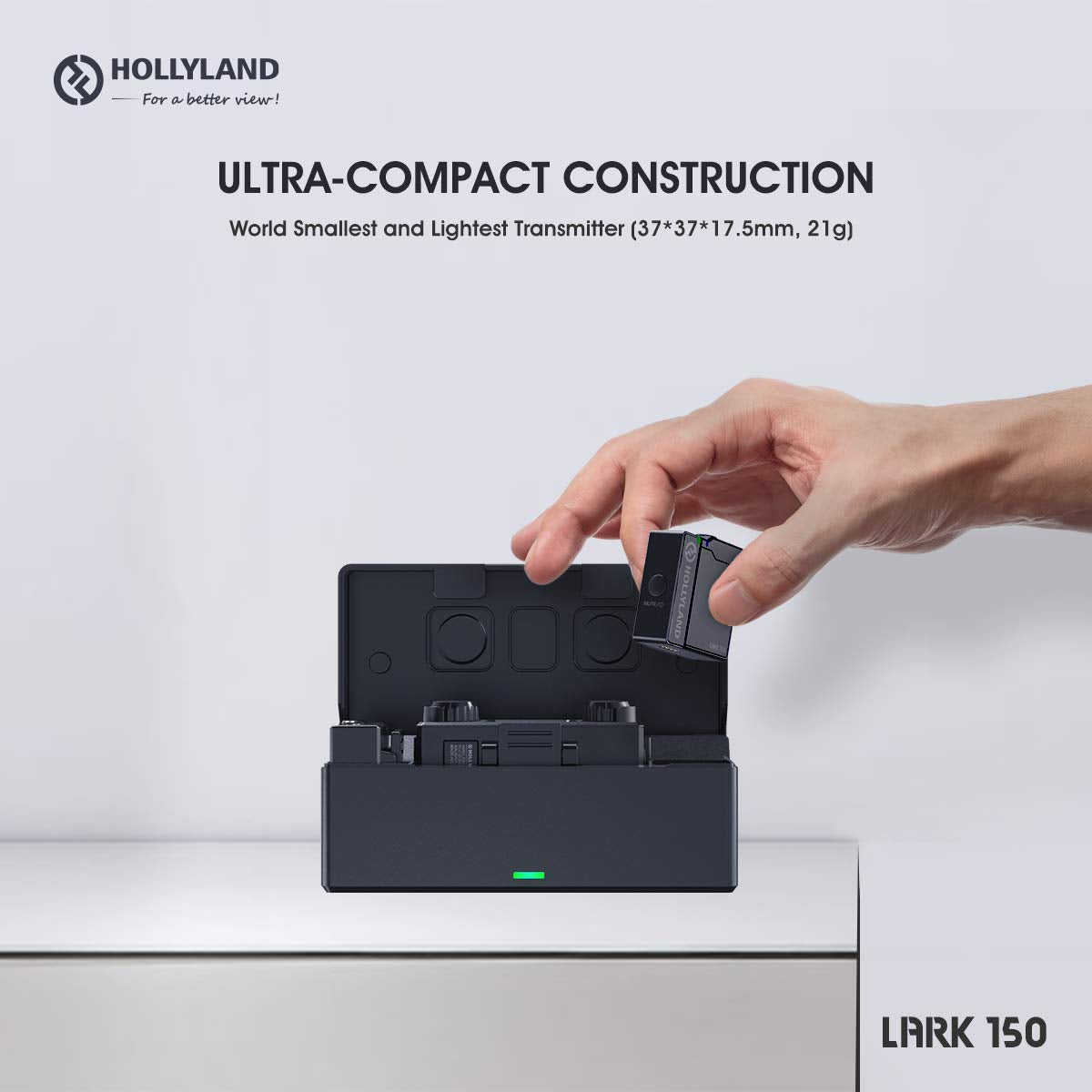 Hollyland LARK 150 Duo 2-Persons Wireless Microphone Black