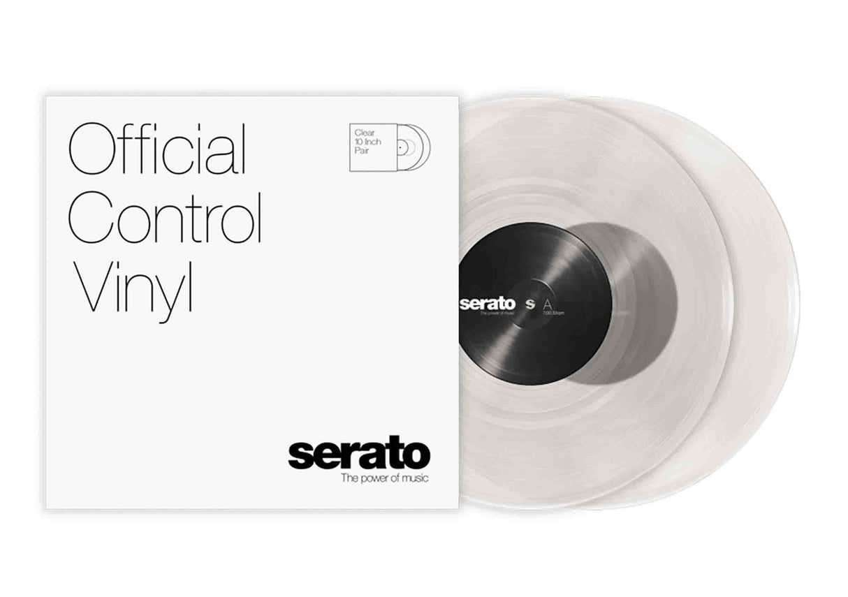 Serato 10-Inch Control Vinyl Clear Pair