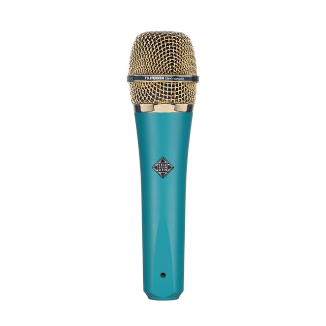 Telefunken M80 Supercardioid Handheld Dynamic Microphone Turquoise with Gold Grille