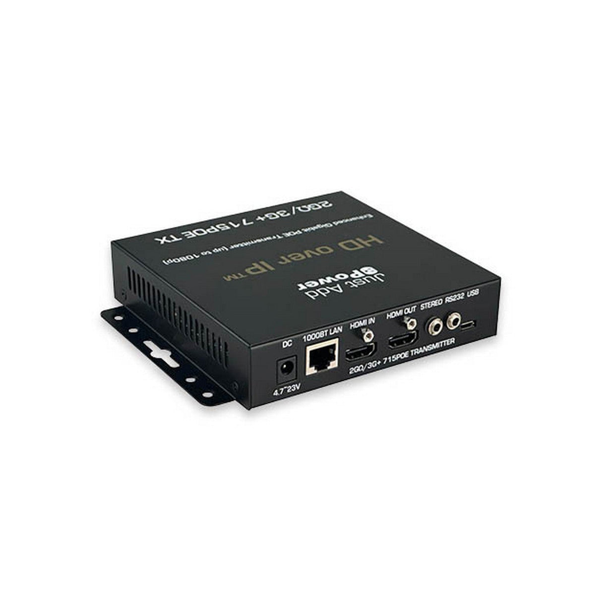 Just Add Power 2G/3G + OMEGA 715POE HD over IP Enhanced Gigabit Transmitter
