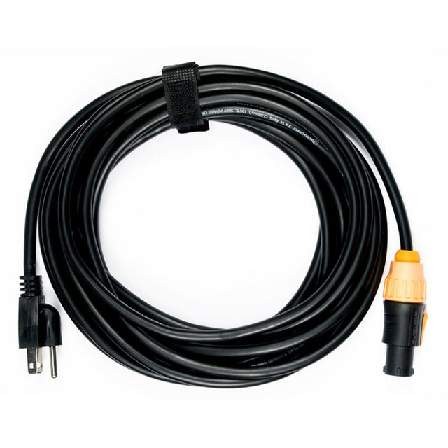 Elation SIP230 IP65 Power Twist Lock to Standard 3-Prong Edison Plug Cable 25 Foot