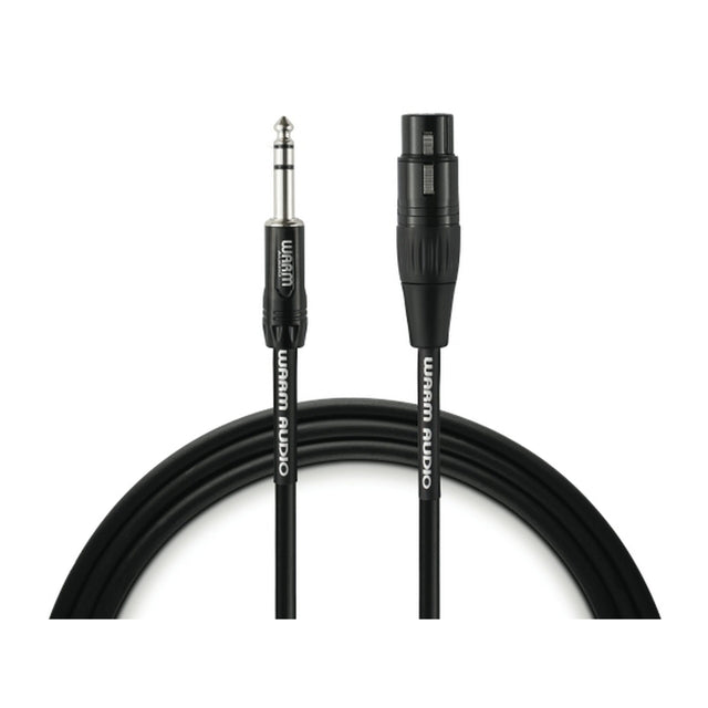 Warm Audio PRO-XLRF-TRSM-3 Pro Series Studio and Live XLR Female To TRS Male 3 Foot