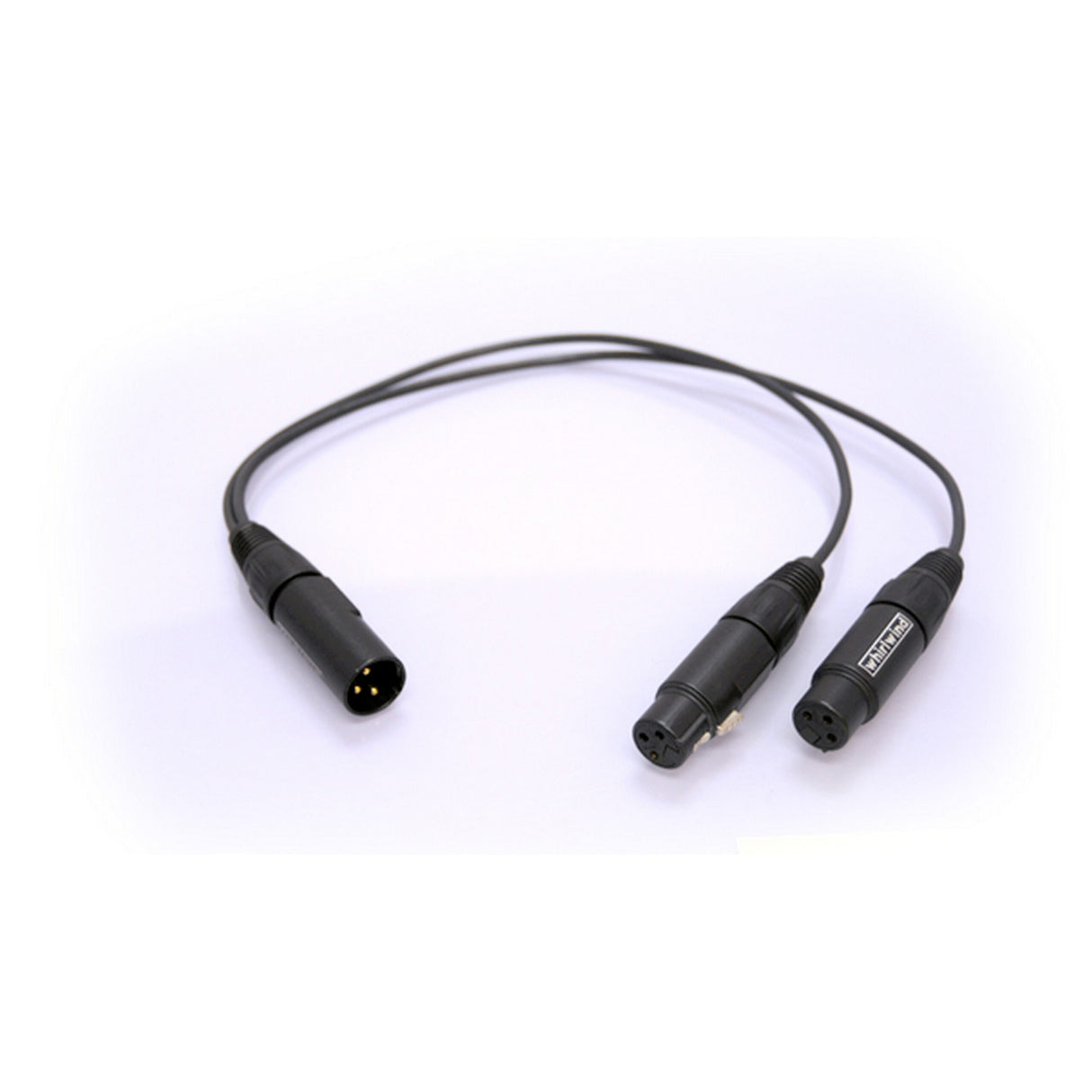 Whirlwind YX2F 1 WI3M Male XLR to 2 WI3F Female XLR Cable 1.5-Foot