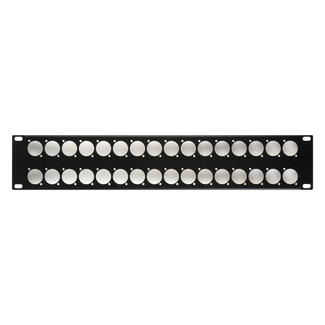 My Custom Shop 32X 32-Port Unloaded D-Series XLR Rack Panel 2RU