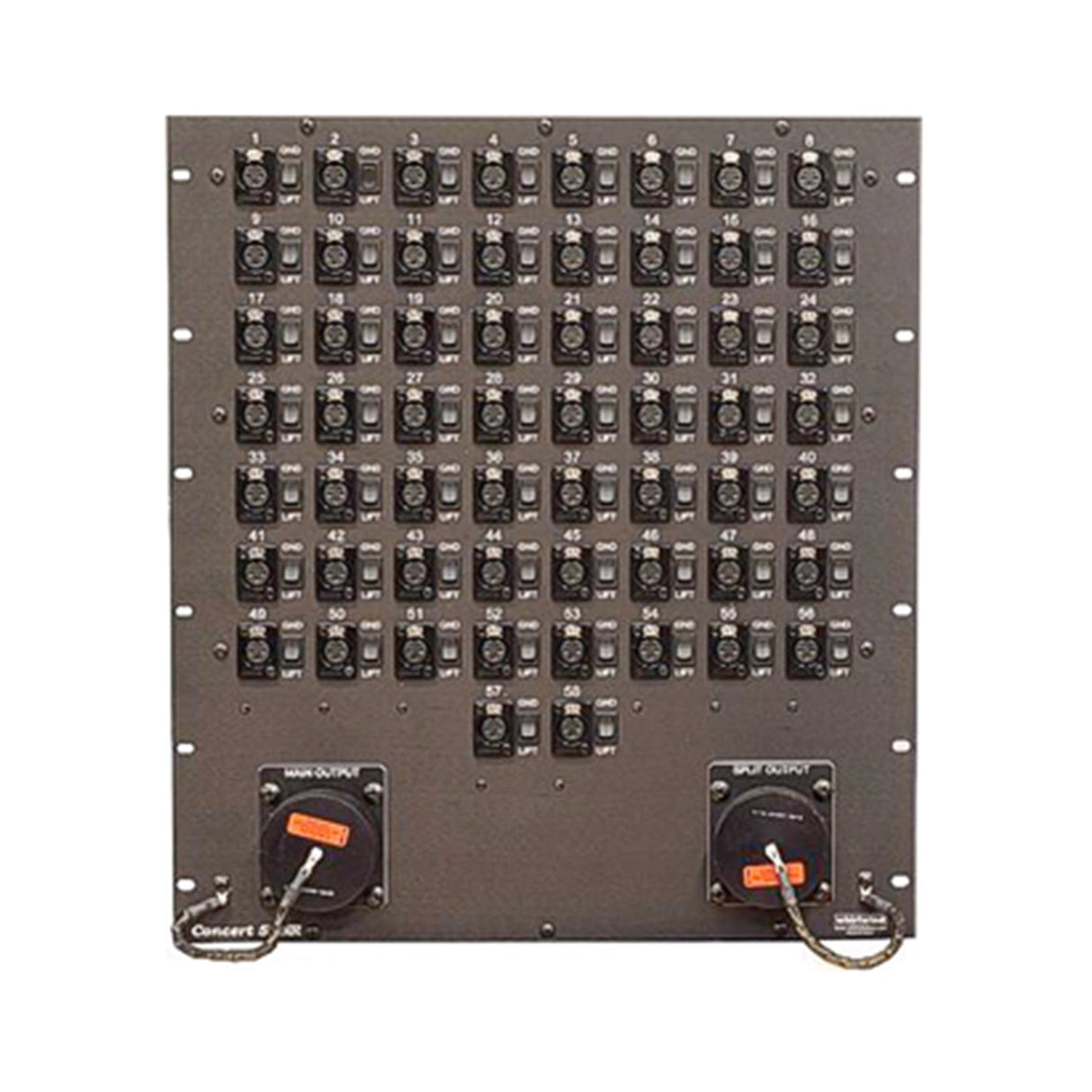 Whirlwind CSR40PRP Concert Microphone Splitting System 8U Parallel Split 32 XLRF and 8 XLRM