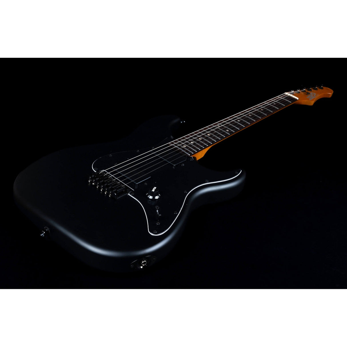 JET Guitars JS-400 MBK R Canadian Roasted Maple Neck Satin Black Electric Guitar - guitar