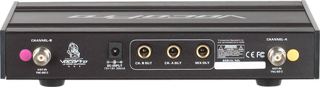 VocoPro UHF-3205 UHF Dual Channel Rechargeable Wireless Microphone System Frequency 9