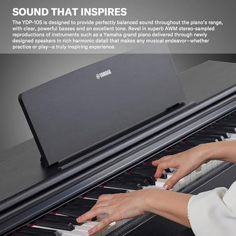 Yamaha Arius YDP-105 88-Note Digital Piano with Bench Rosewood