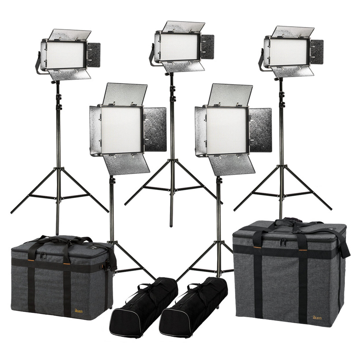 Ikan RB-2F3H Rayden Bi-Color 5-Point LED Light Kit with 2 RB10 3 RB5