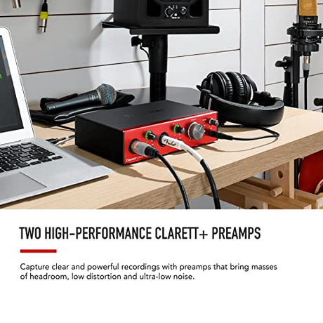Focusrite Clarett + 2Pre 10-In/4-Out Audio Interface