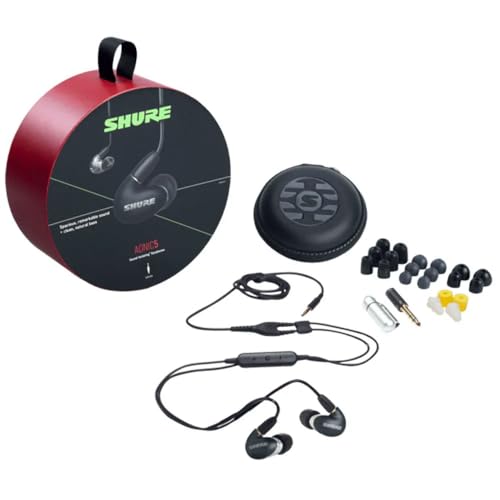 Shure AONIC 4 SE42HYBK + UNI Wired Sound Isolating In-Ear Headphone Black/Gray (Used) - used