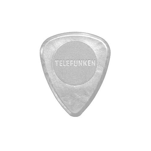 Telefunken 2mm Thick Circle Delrin Guitar Picks White 6-Pack - accessories