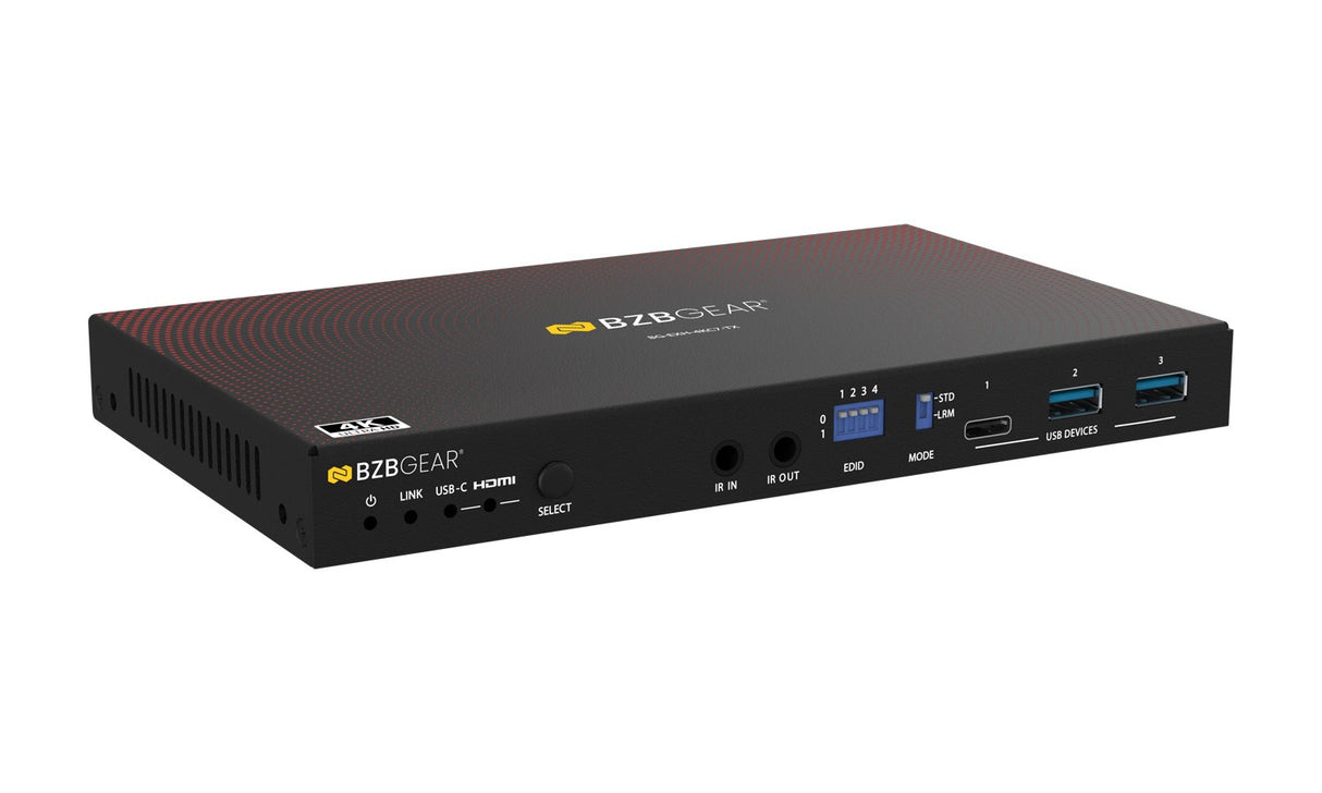 BZBGEAR BG-EXH-4KC7 4K HDMI USB-C KVM HDBaseT 3.0 Extender Switcher